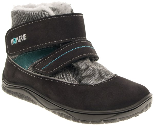 FARE BARE BJORNKY dětské zimní nepromokavé boty černo-šedé