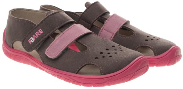 FARE BARE ECONOMIC dětské sandály šedé