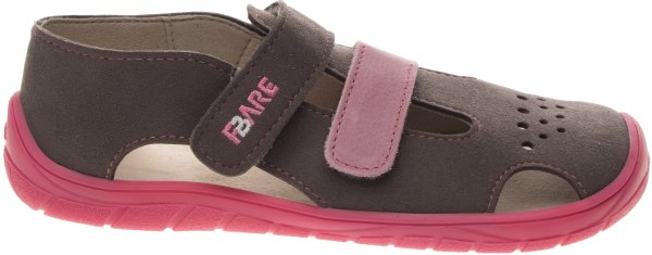 FARE BARE ECONOMIC dětské sandály šedé
