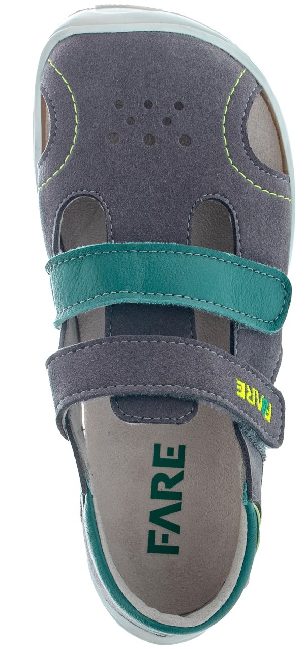 FARE BARE ECONOMIC dětské sandály šedé
