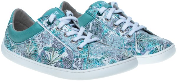 FARE BARE ELEGANT celoroční boty petrolejové květ