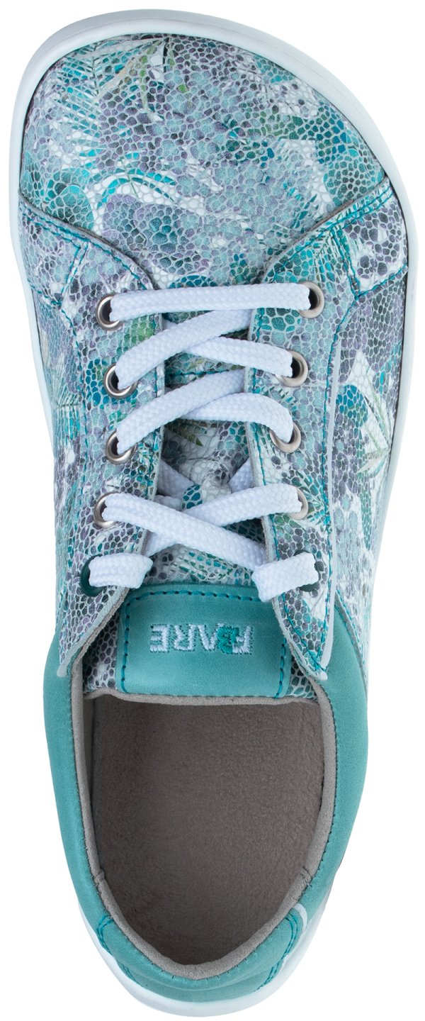 FARE BARE ELEGANT celoroční boty petrolejové květ