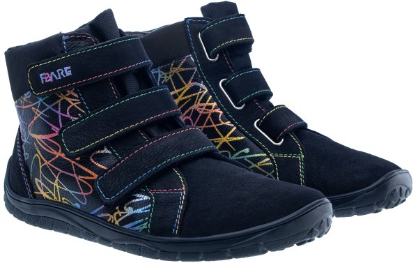 FARE BARE AVILA dětské celoroční nepromokavé boty černé