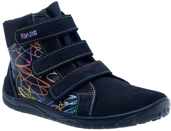 FARE BARE AVILA dětské celoroční nepromokavé boty černé