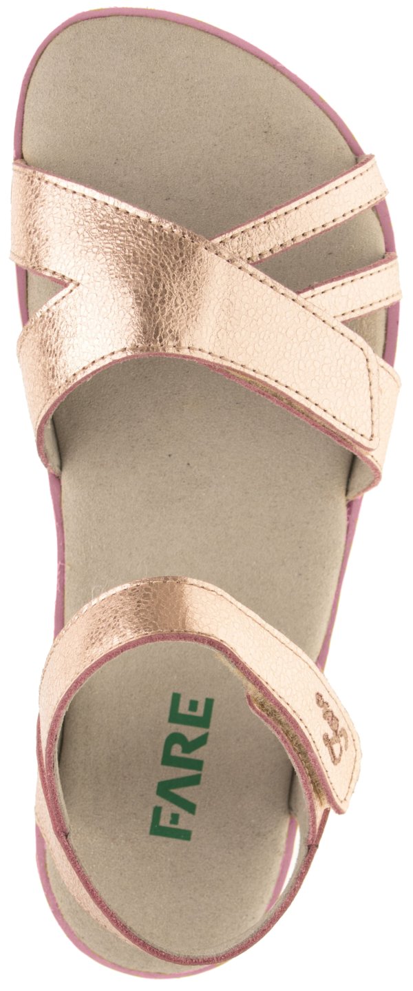 FARE BARE SENONA sandály rose gold