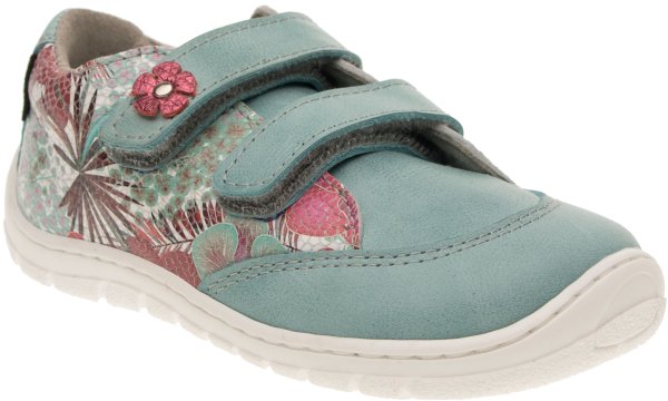 FARE BARE DARIANKY dětské celoroční boty tyrkysové květ