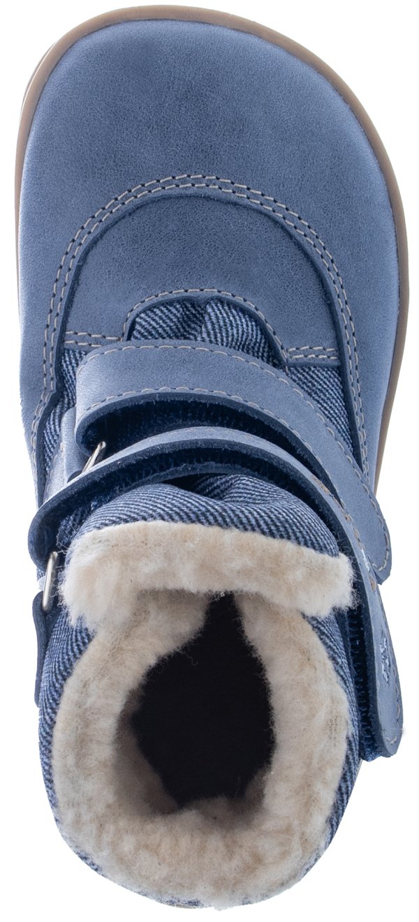 FARE BARE FINKY dětské zimní nepromokavé boty modré