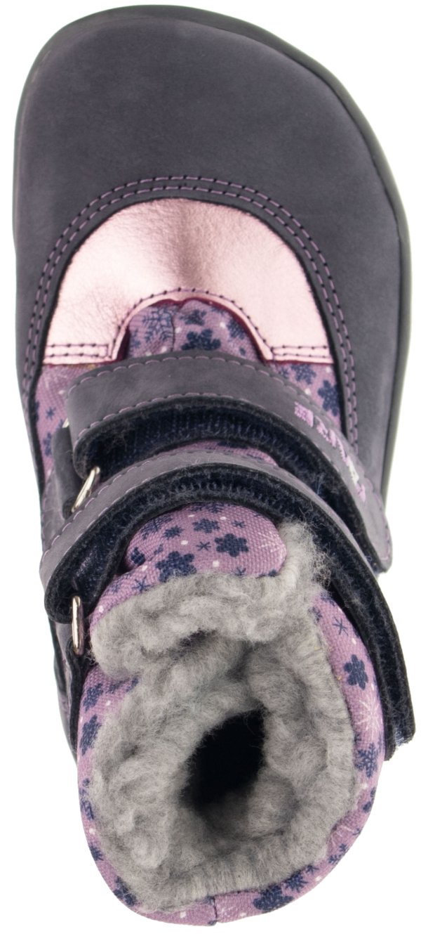 FARE BARE FINKY dětské zimní nepromokavé boty růžovo-modré