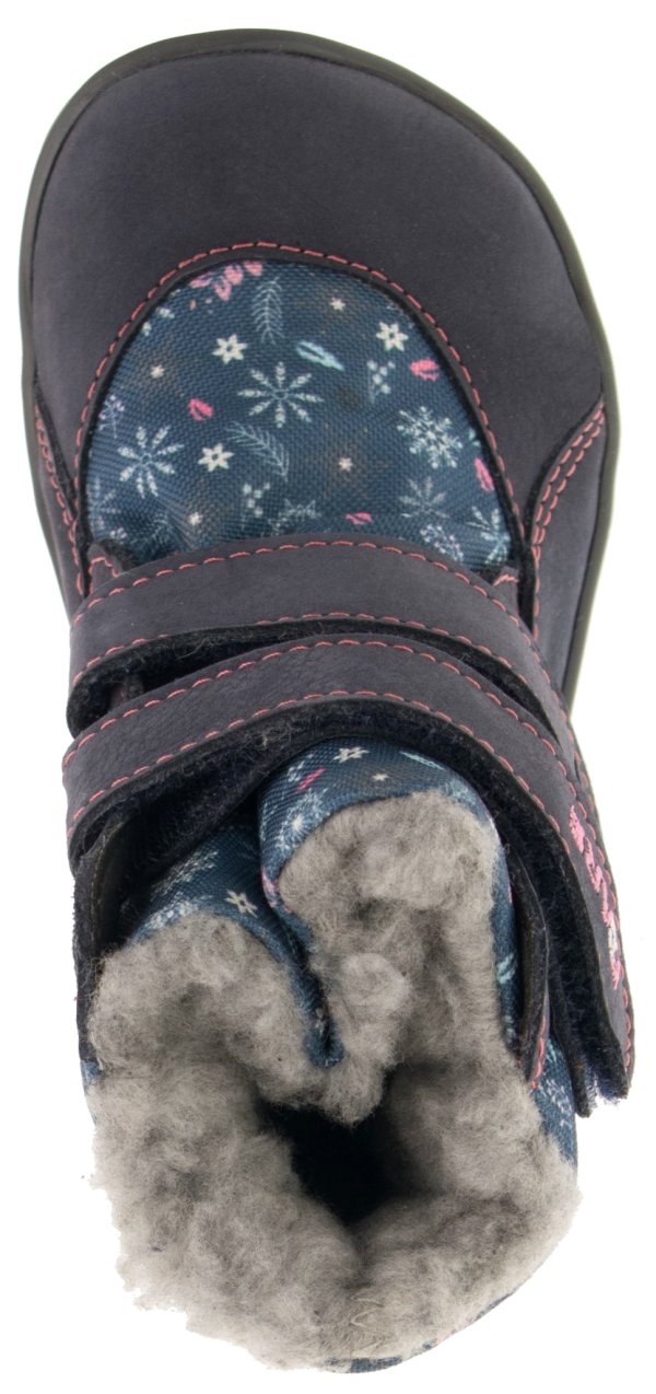 FARE BARE FROSTKY dětské zimní nepromokavé boty modro-růžové