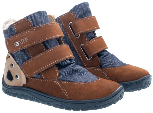 FARE BARE FROSTKY dětské zimní nepromokavé boty hnědé