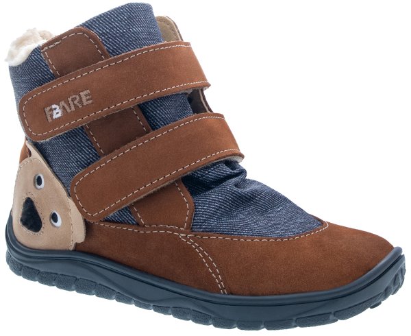 FARE BARE FROSTKY dětské zimní nepromokavé boty hnědé