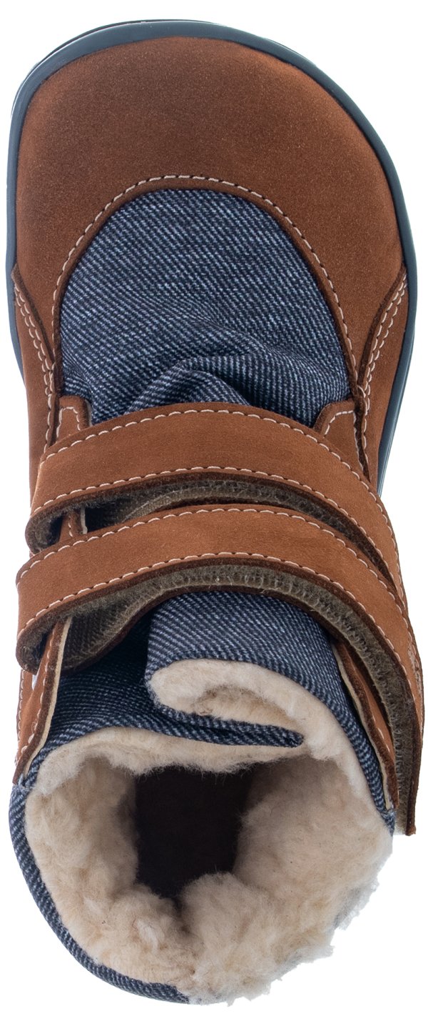 FARE BARE FROSTKY dětské zimní nepromokavé boty hnědé