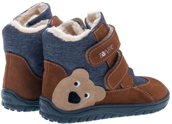 FARE BARE FROSTKY dětské zimní nepromokavé boty hnědé