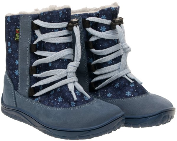 FARE BARE SNĚHULE dětské zimní nepromokavé boty modré