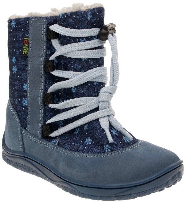 FARE BARE SNĚHULE dětské zimní nepromokavé boty modré