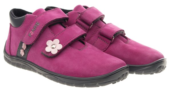 FARE BARE BERGENKY dětské celoroční nepromokavé boty růžové