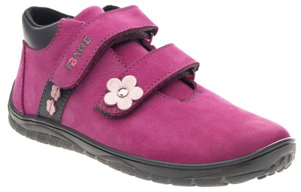 FARE BARE BERGENKY dětské celoroční nepromokavé boty růžové