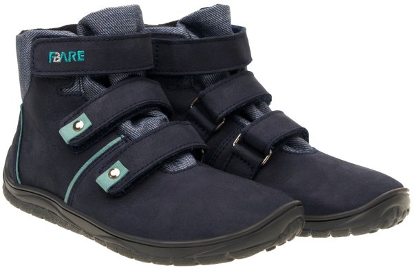 FARE BARE FJORDKY dětské celoroční nepromokavé boty modré