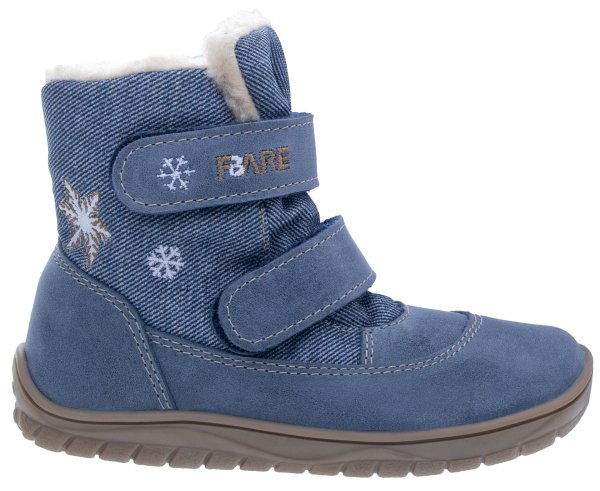FARE BARE FINKY dětské zimní nepromokavé boty modré