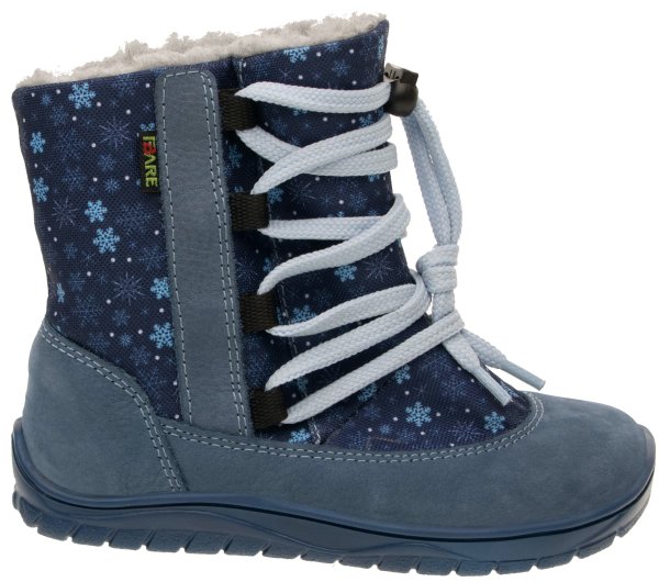 FARE BARE SNĚHULE dětské zimní nepromokavé boty modré 