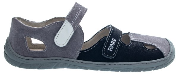 FARE BARE TRIPOLIS sandály černo-šedé