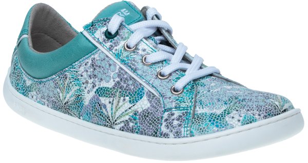 FARE BARE ELEGANT celoroční boty petrolejové květ