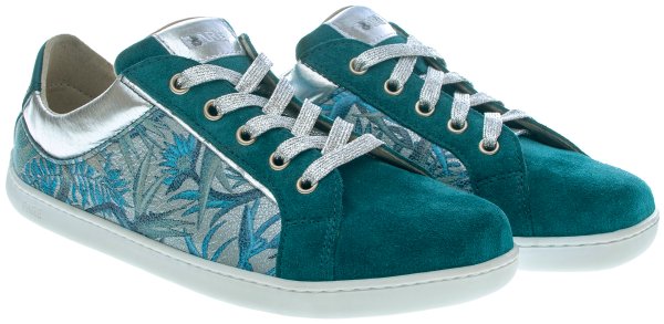 FARE BARE ELEGANT celoroční boty petrolejové květ