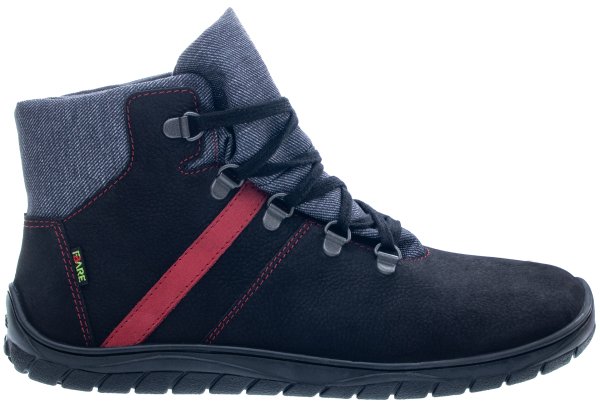 FARE BARE FJORDKY celoroční nepromokavé kotníkové boty černé