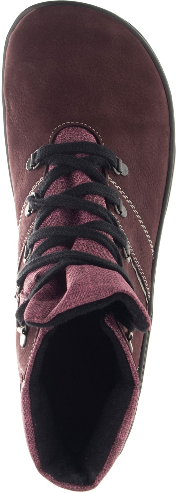 FARE BARE FJORDKY celoroční nepromokavé kotníkové boty vínové