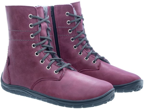 FARE BARE FREYA zimní boty vínová
