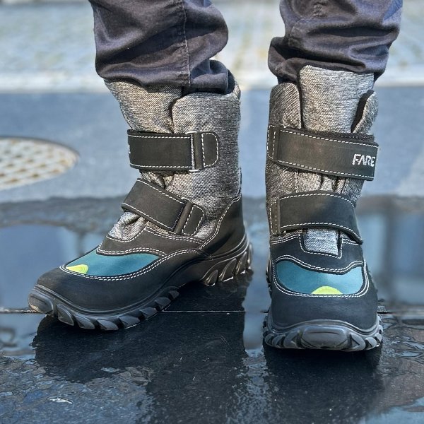 FARE KLASIK POLARIS kid's winter waterproof shoes black