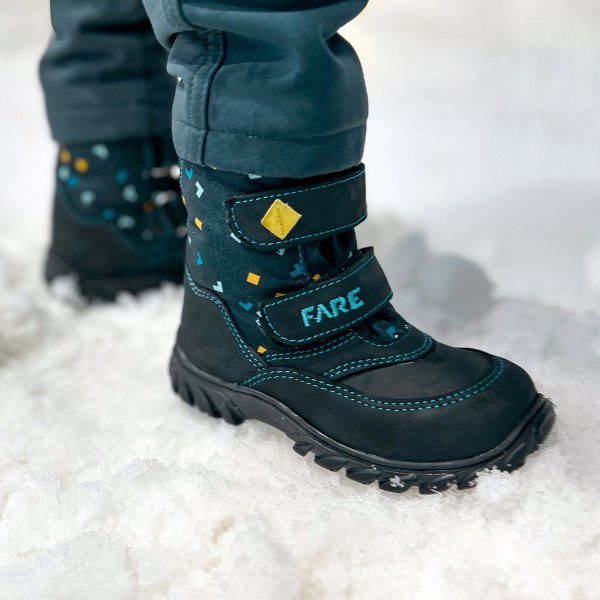 FARE KLASIK POLARIS kid's winter waterproof shoes black