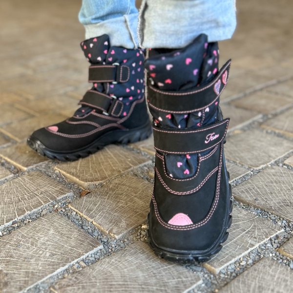 FARE KLASIK POLARIS kid's winter waterproof shoes black