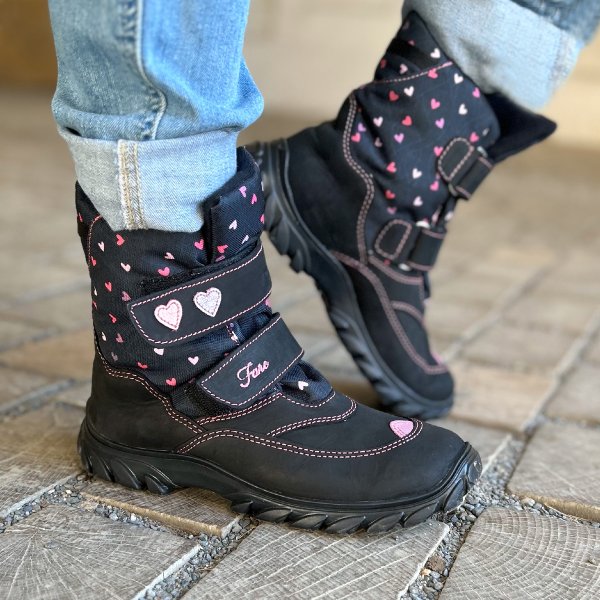 FARE KLASIK POLARIS kid's winter waterproof shoes black