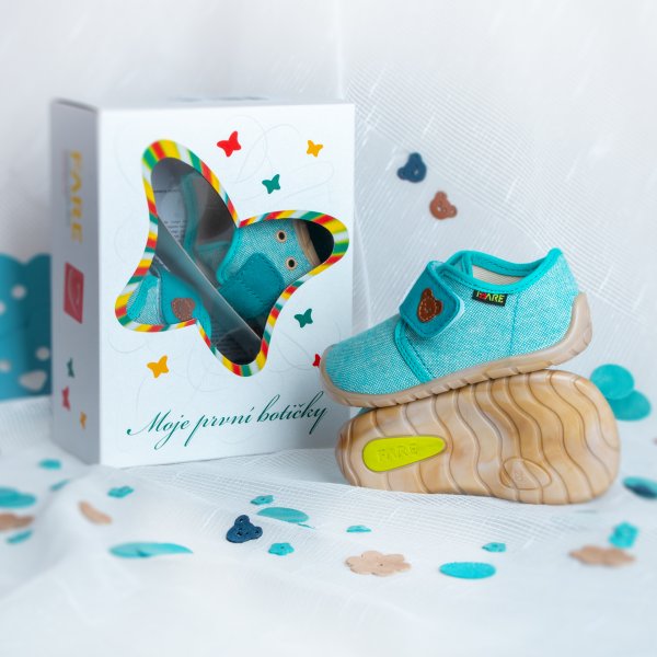 FARE FIRST KIDDY dětské tenisky tyrkysové