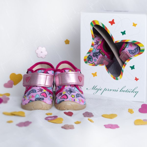 FARE FIRST KIDDY home and slipper shoes pink