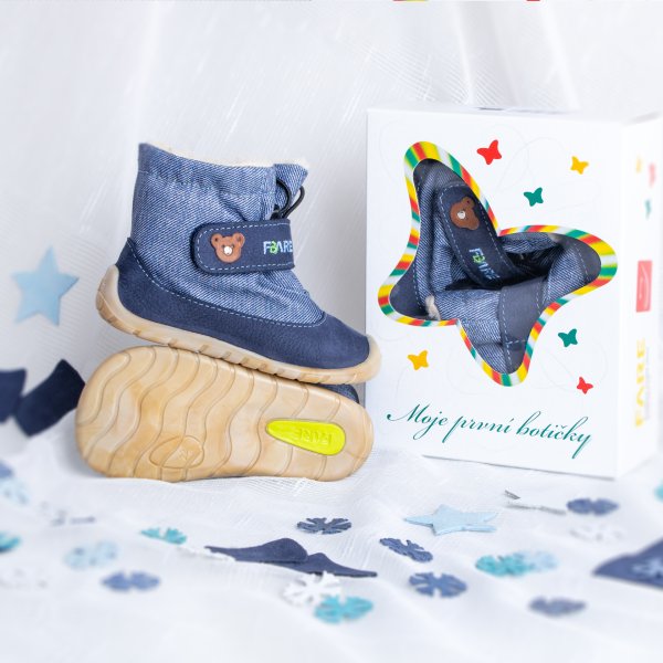 FARE FIRST SNOWIES dětské zimní boty modré