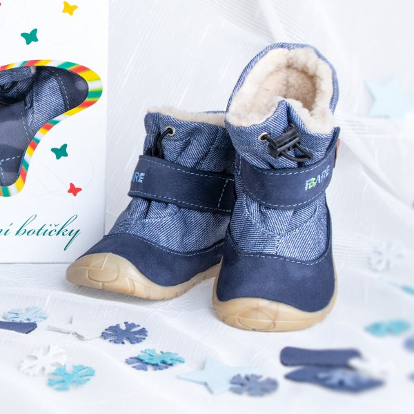 FARE FIRST SNOWIES dětské zimní boty modré