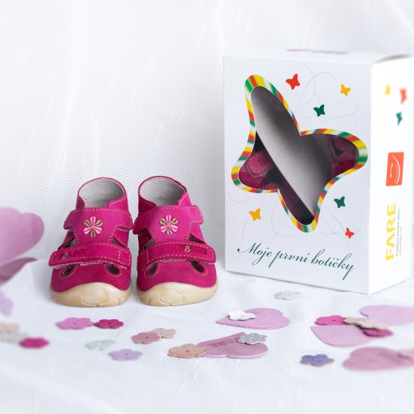 FARE FIRST BALEÁRKY dětské sandálky růžové