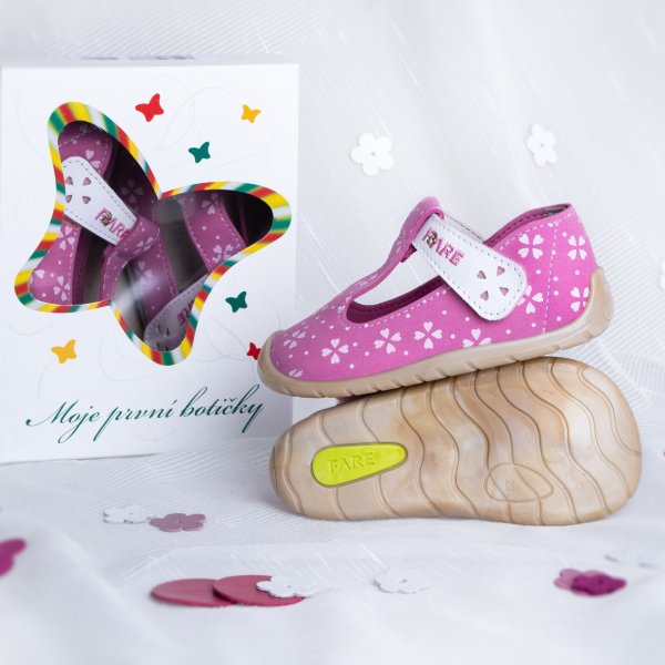 FARE FIRST ECONOMIC dětské sandálky růžové