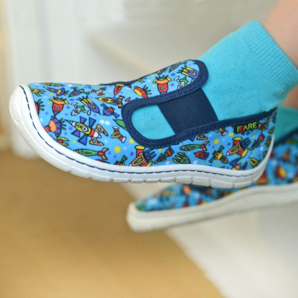 FARE BARE home and slipper shoes blue