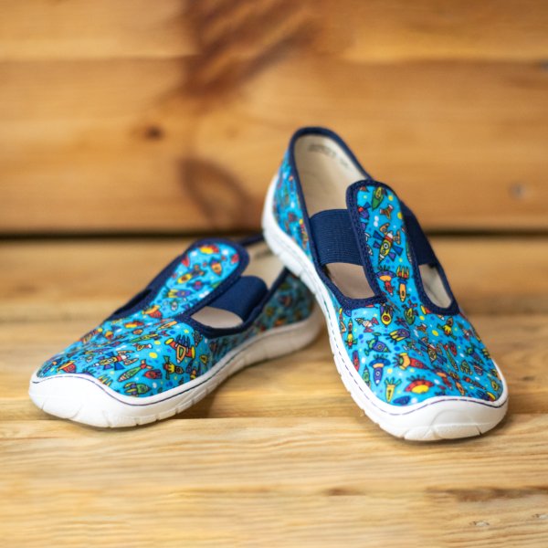 FARE BARE home and slipper shoes blue