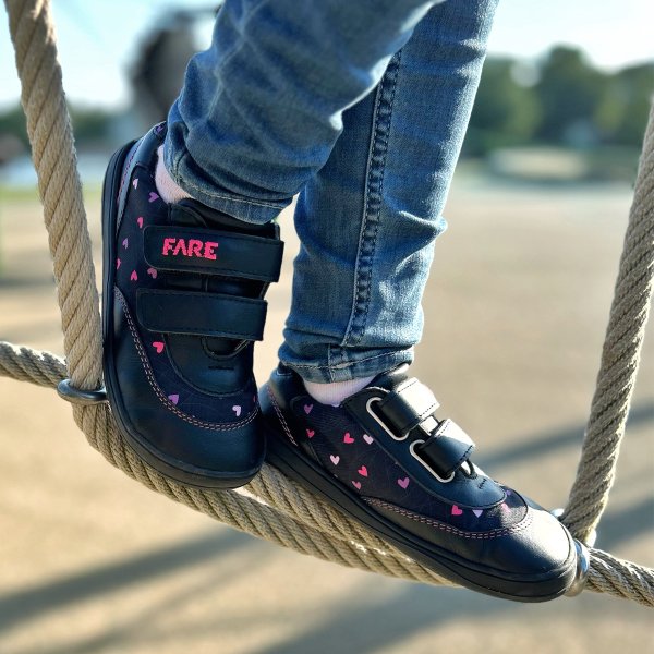 FARE MID-WIDE TRAILERKY dětské celoroční nepromokavé boty černé