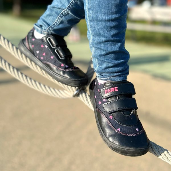 FARE MID-WIDE TRAILERKY dětské celoroční nepromokavé boty černé