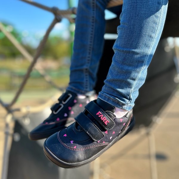 FARE MID-WIDE TRAILERKY dětské celoroční nepromokavé boty černé