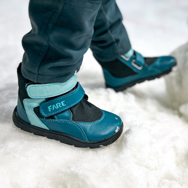 FARE MID-WIDE FROSTKY dětské zimní nepromokavé boty petrolejové