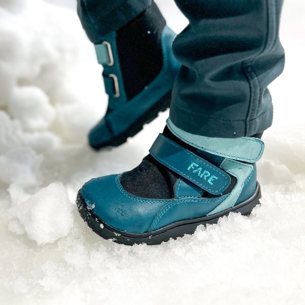 FARE MID-WIDE FROSTKY dětské zimní nepromokavé boty petrolejové