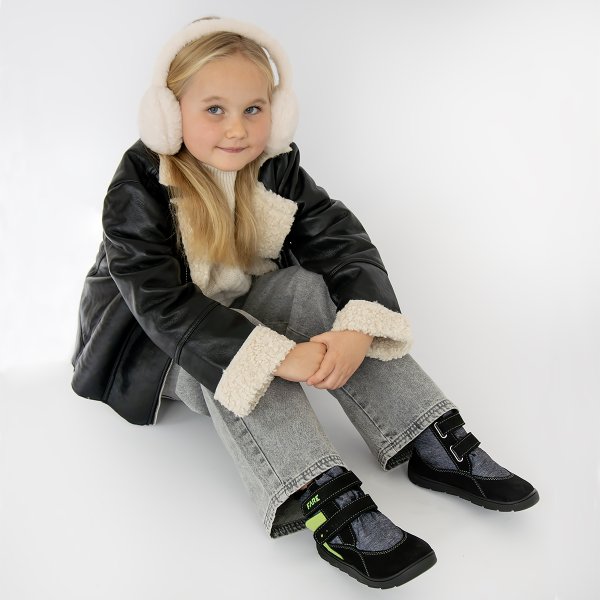 FARE MID-WIDE FROSTKY dětské zimní nepromokavé boty černé