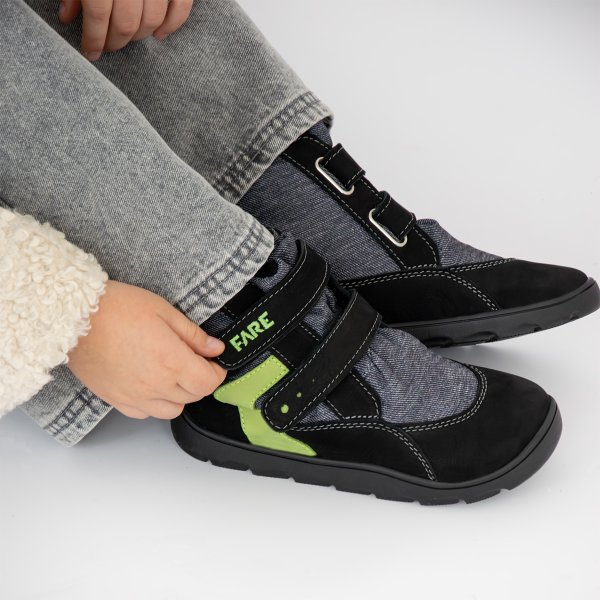 FARE MID-WIDE FROSTKY dětské zimní nepromokavé boty černé