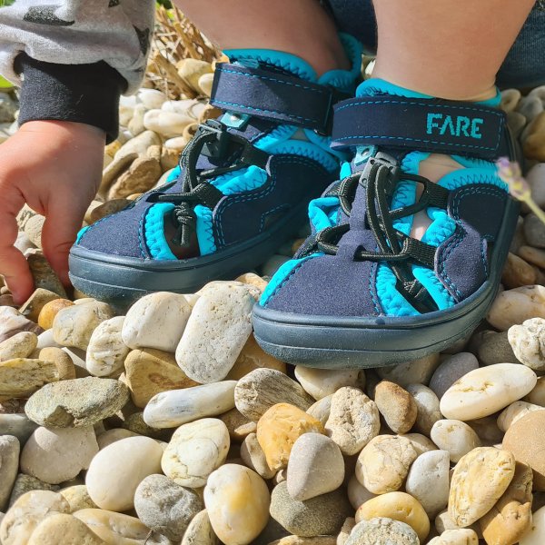 FARE MID-WIDE NEO kid's summer shoes blue